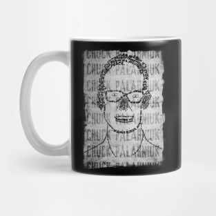 Chuck Palahniuk Typographic Portrait Mug